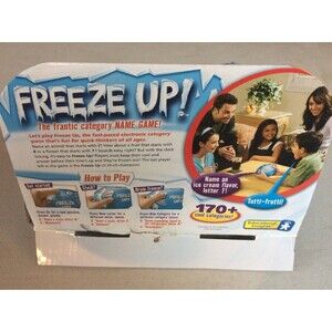 Freeze Up Electronic Game Educational Insights 2007 Family Name Game 2-8 players